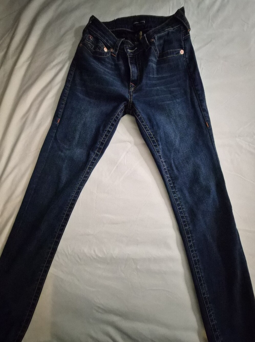 True Religion Women's Deep Indigo Jennie Curvy Jeans